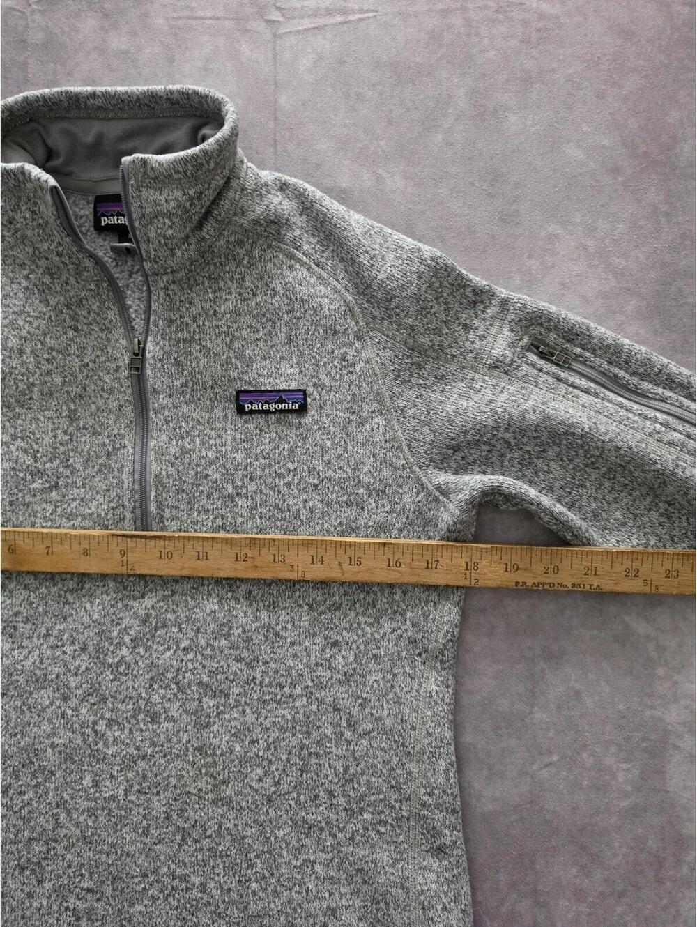 Patagonia Better Sweater 1/4 Zip Fleece Pullover Women's Medium Gray Jacket